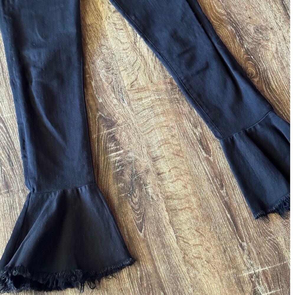 Frame Black Denim Flare Skinny Jeans Size 26 - Picture 5 of 9